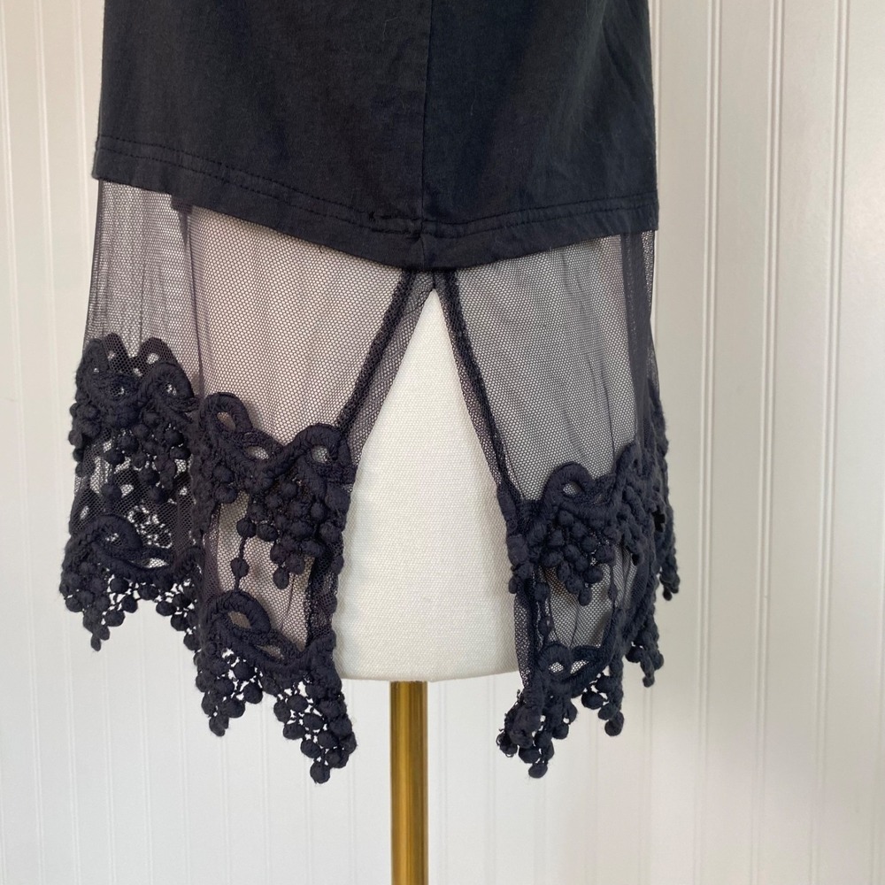 Winter Lennon Womens Whimsigoth Mesh Crochet Trim Cami Top Size S Fairy Grunge - Picture 4 of 11